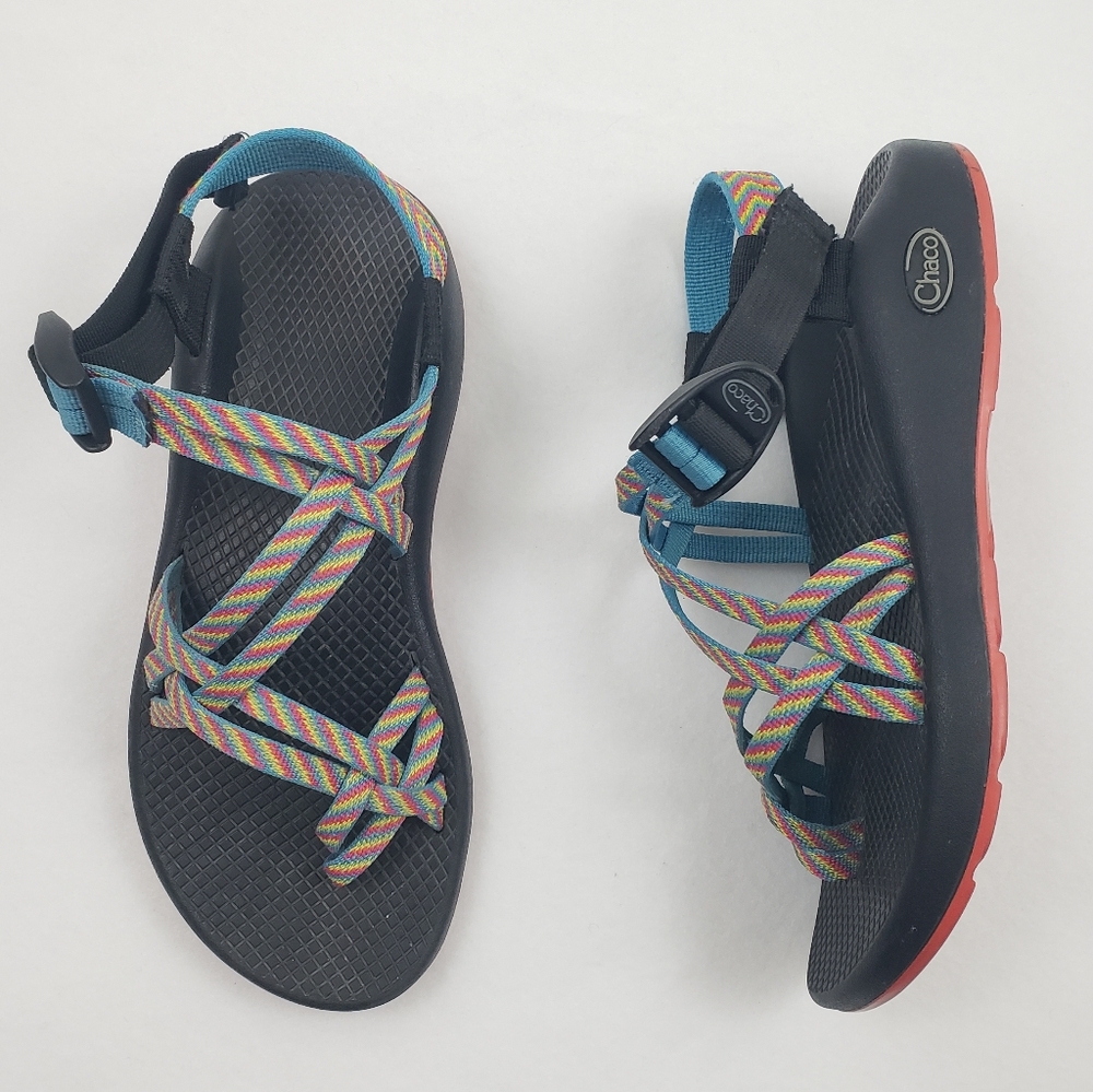 Chaco Women's ZX2 Multicolored Rainbow Fiesta Hiking Sandals Size 8